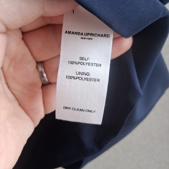 Amanda Uprichard Benton Skirt & Top Set Ink/Navy Blue M Modern Minimalist Chic - Picture 4 of 11